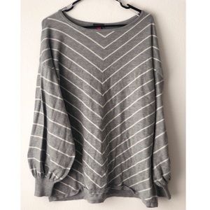 Striped grey sweater